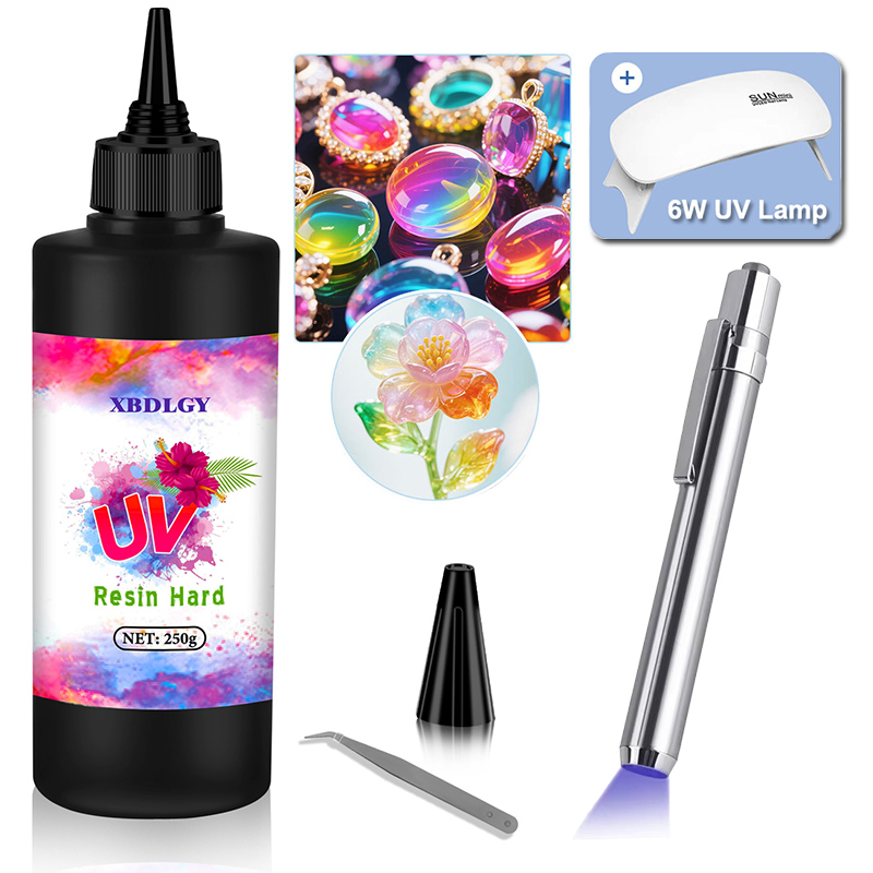 Model Kit Resin - 200g/250g/500g UV Reçine Sert Yapıştırıcı, DIY