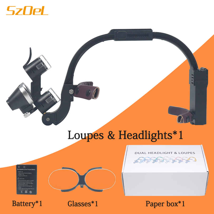 Magnifier With Light - 2.5X/3.5X Diş Dürbün Büyüteç Oral Ön