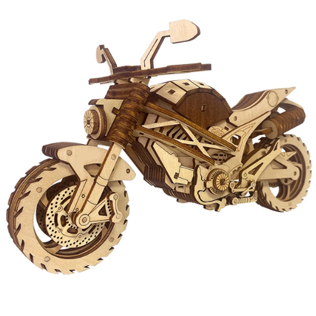 Model Kit History - Motosiklet 3D Araba Ahşap Yapboz Ölçekli