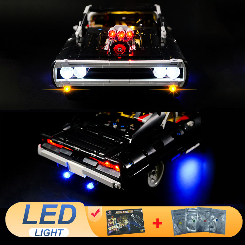 Model Kit Dodge Charger - LED Işık Kiti LEGO 42111 Dom'un