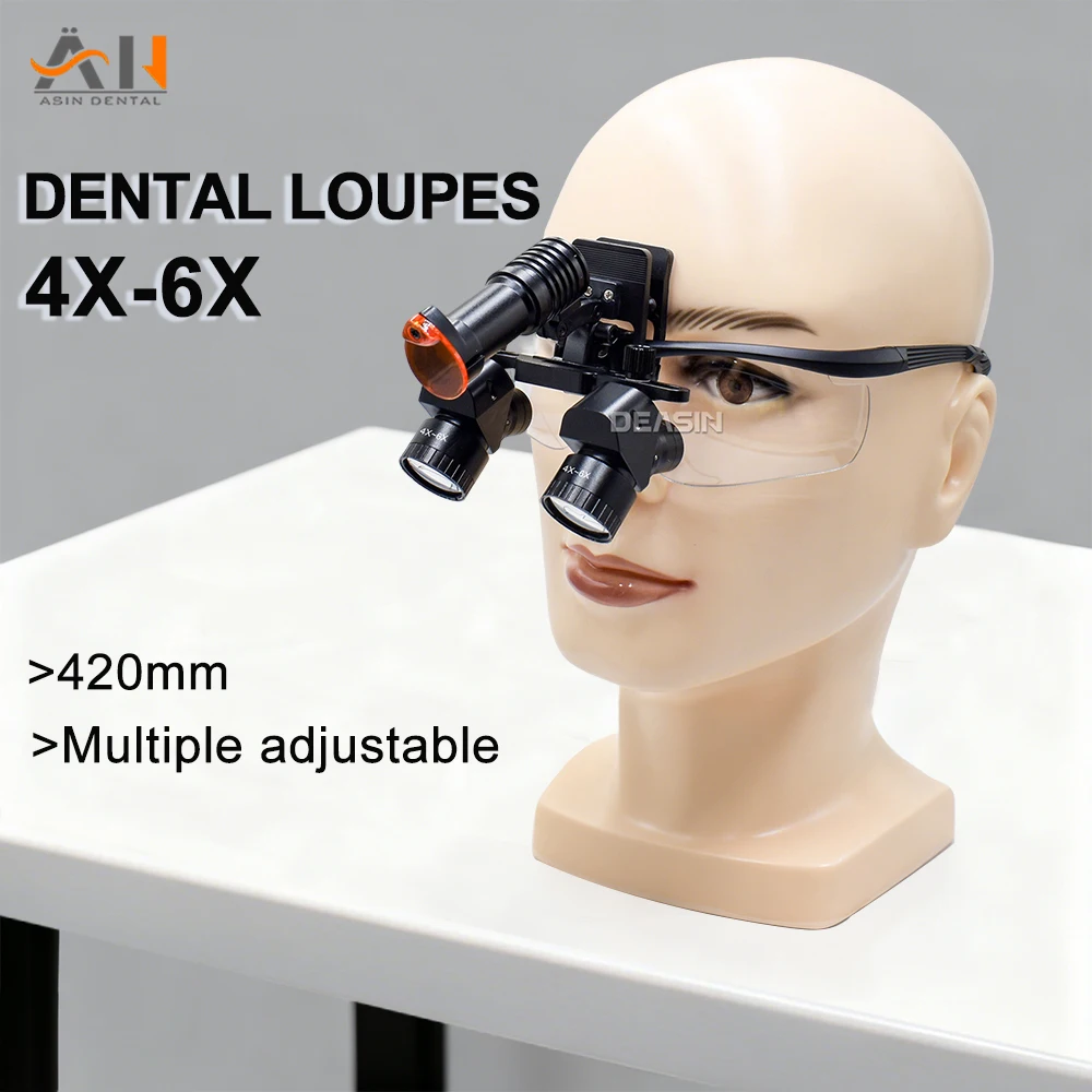Magnifier With Light - Yeni Ergonomik Diş Büyüteçleri Ayarlanabilir 4x-6x