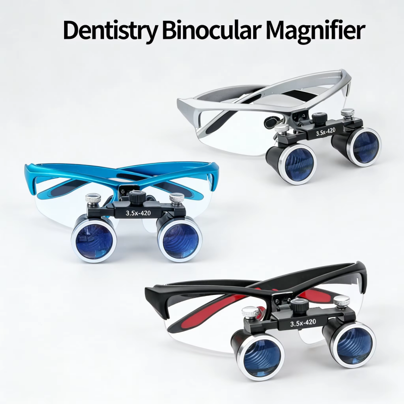 Magnifier With Light - Ultra-hafif 3.5X Diş Hekimliği Binoküler Büyüteç,