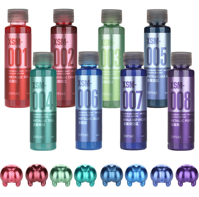 Model Kit Paint Set - DSPIAE XSM Metalik Su Bazlı Boya