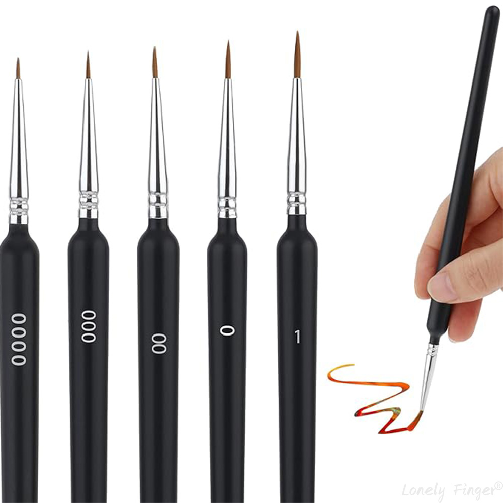 Model Kit Paint Set - 5/11 Adet Boya Fırçaları Seti, Minyatür