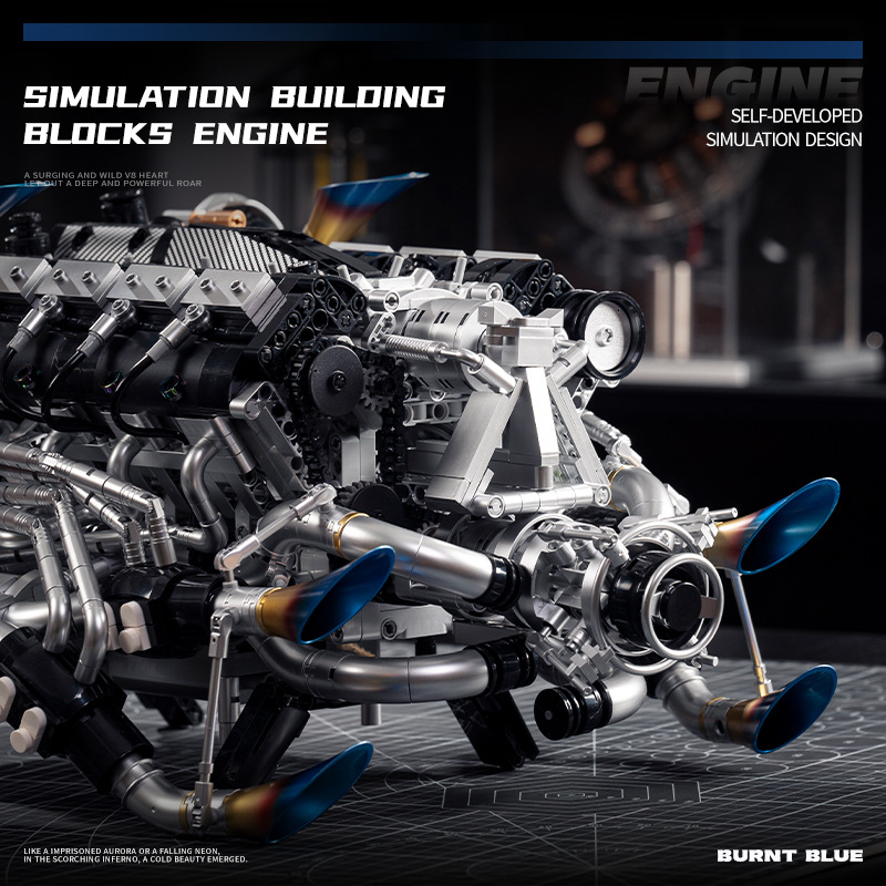Teknik Süper Araba V8 Motor Ya - Model Kit V8 incelemesi ve fiyatı