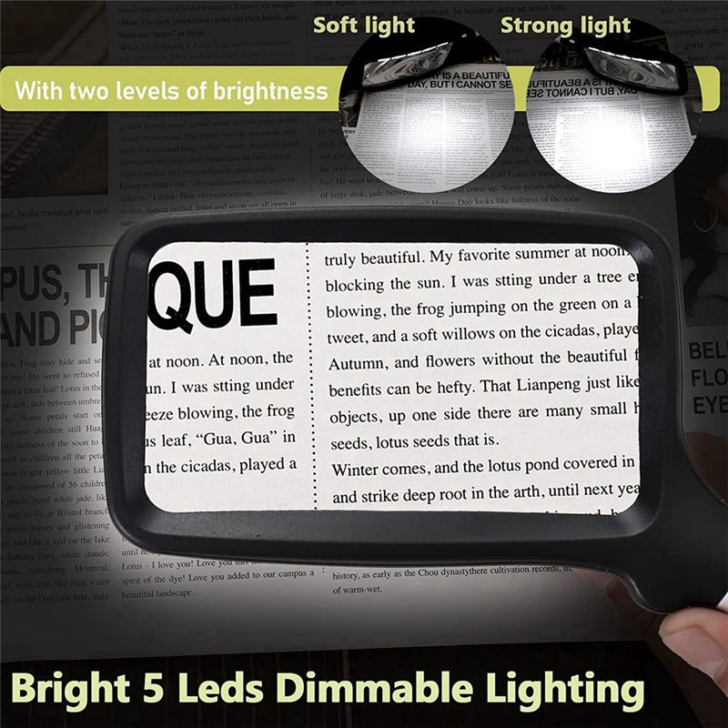 LED Aydınlatmalı Kare El Tipi  - Magnifier With Light incelemesi ve fiyatı
