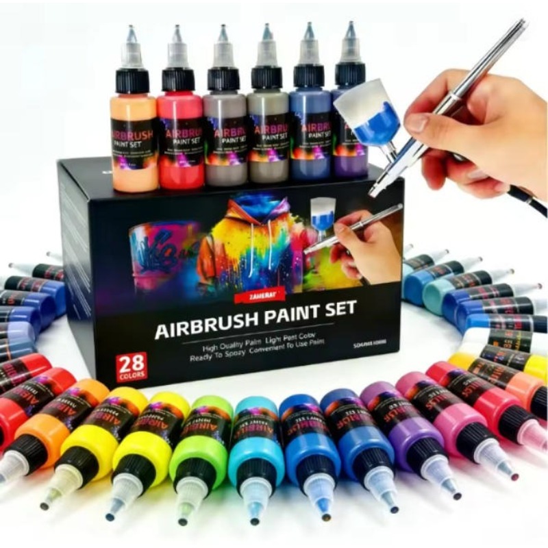 12/28 Renkli Su Bazlı Airbrush - Model Kit Acrylic Paint incelemesi ve fiyatı