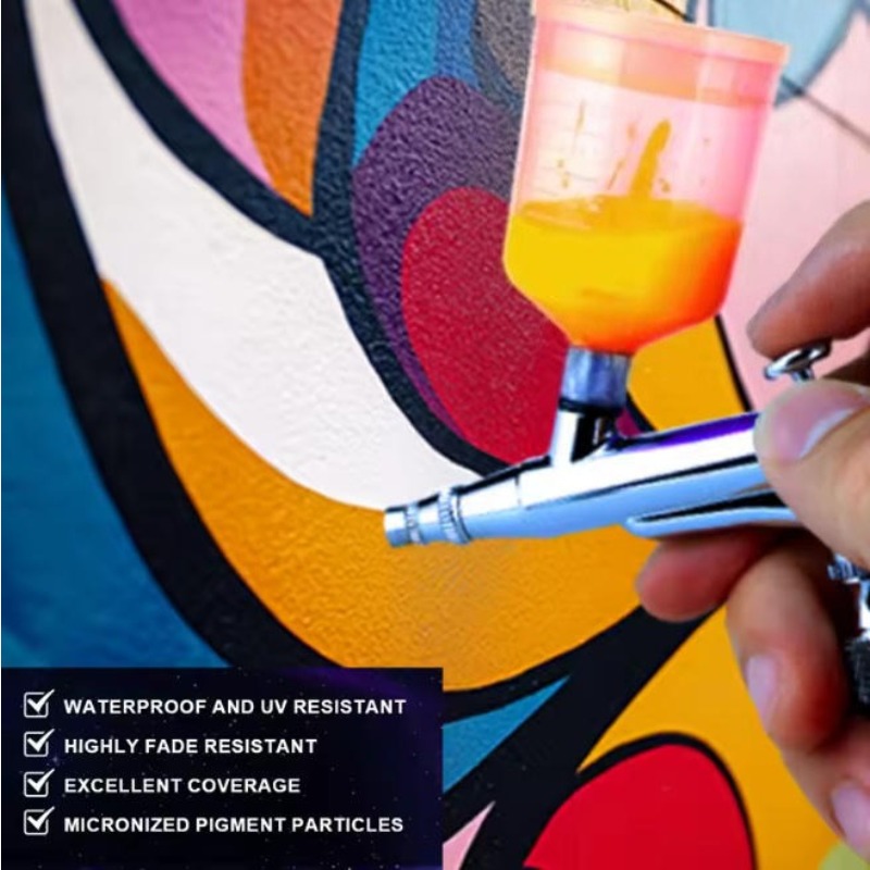 12/28 Renkli Su Bazlı Airbrush - Model Kit Acrylic Paint incelemesi ve fiyatı