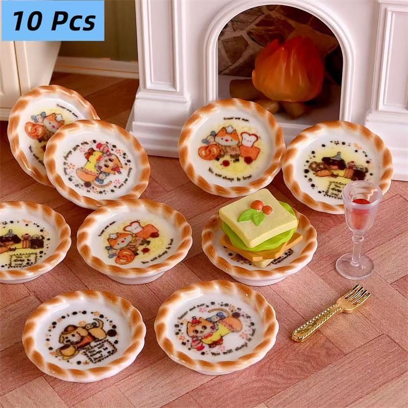 10 adet/takım Dollhouse Minyat - Model Kit Resin incelemesi ve fiyatı