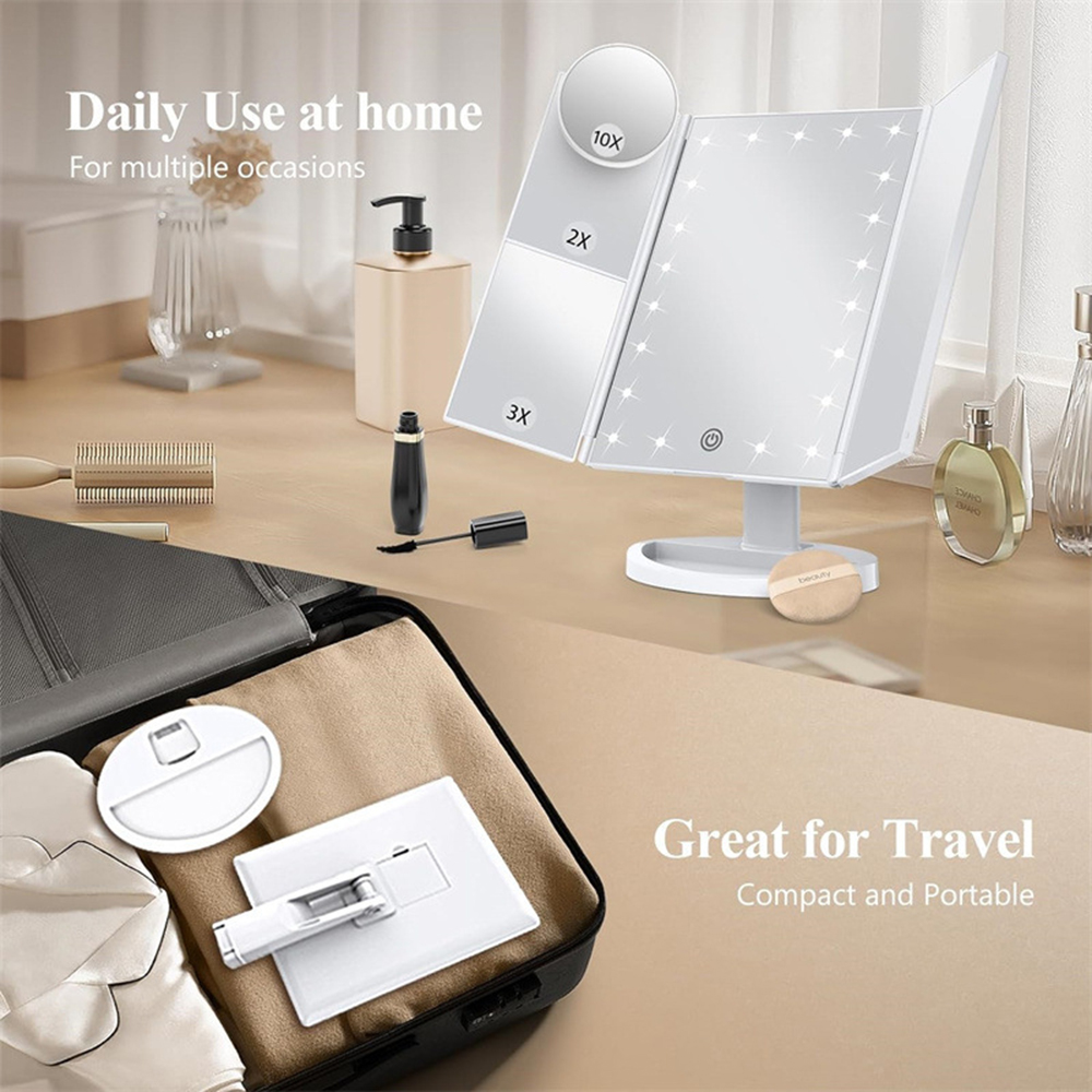 Banyo Katlanır Makyaj Aynası,  - Magnifier With Light incelemesi ve fiyatı