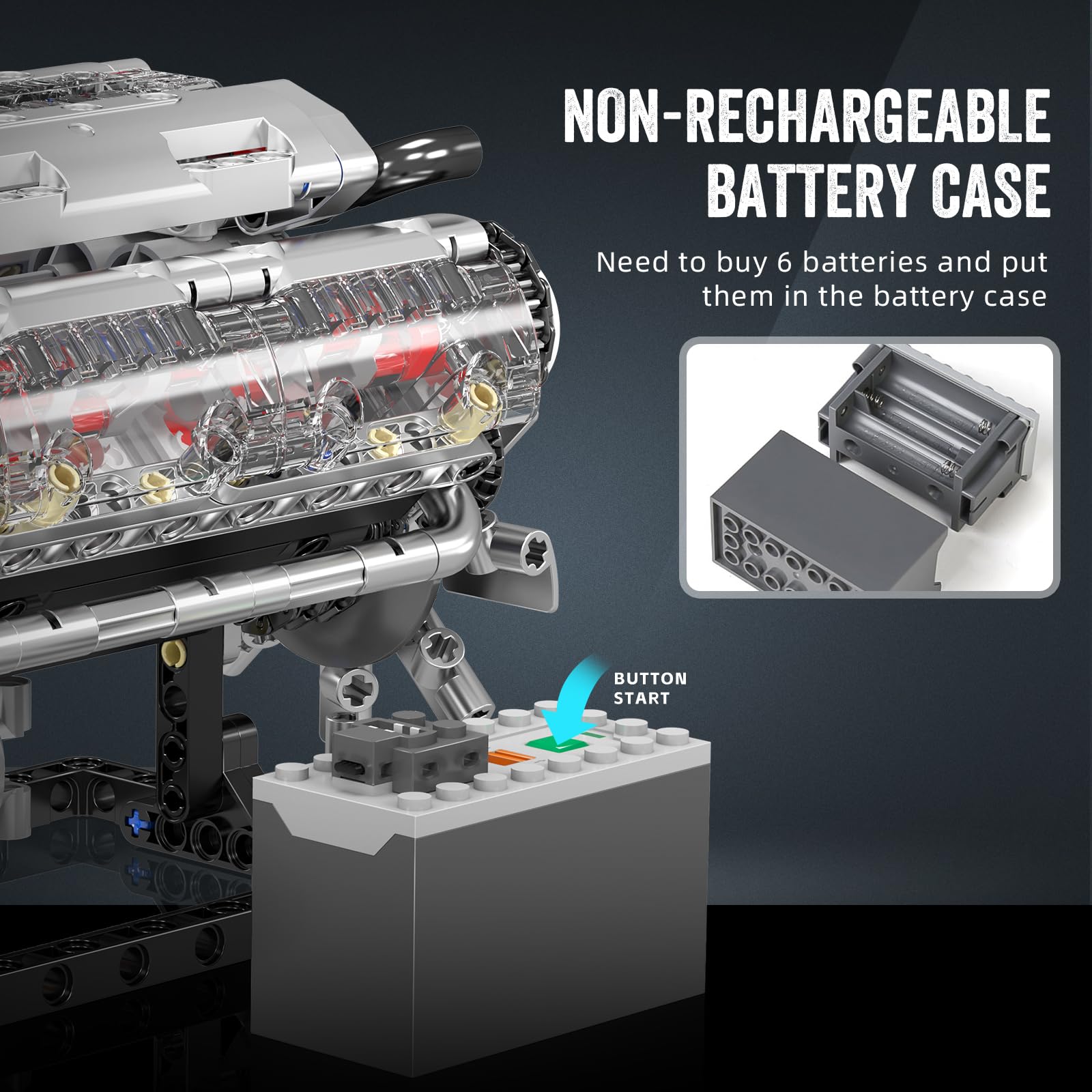 Mould King 10088 V8 Motor Yapı - Model Kit V8 incelemesi ve fiyatı