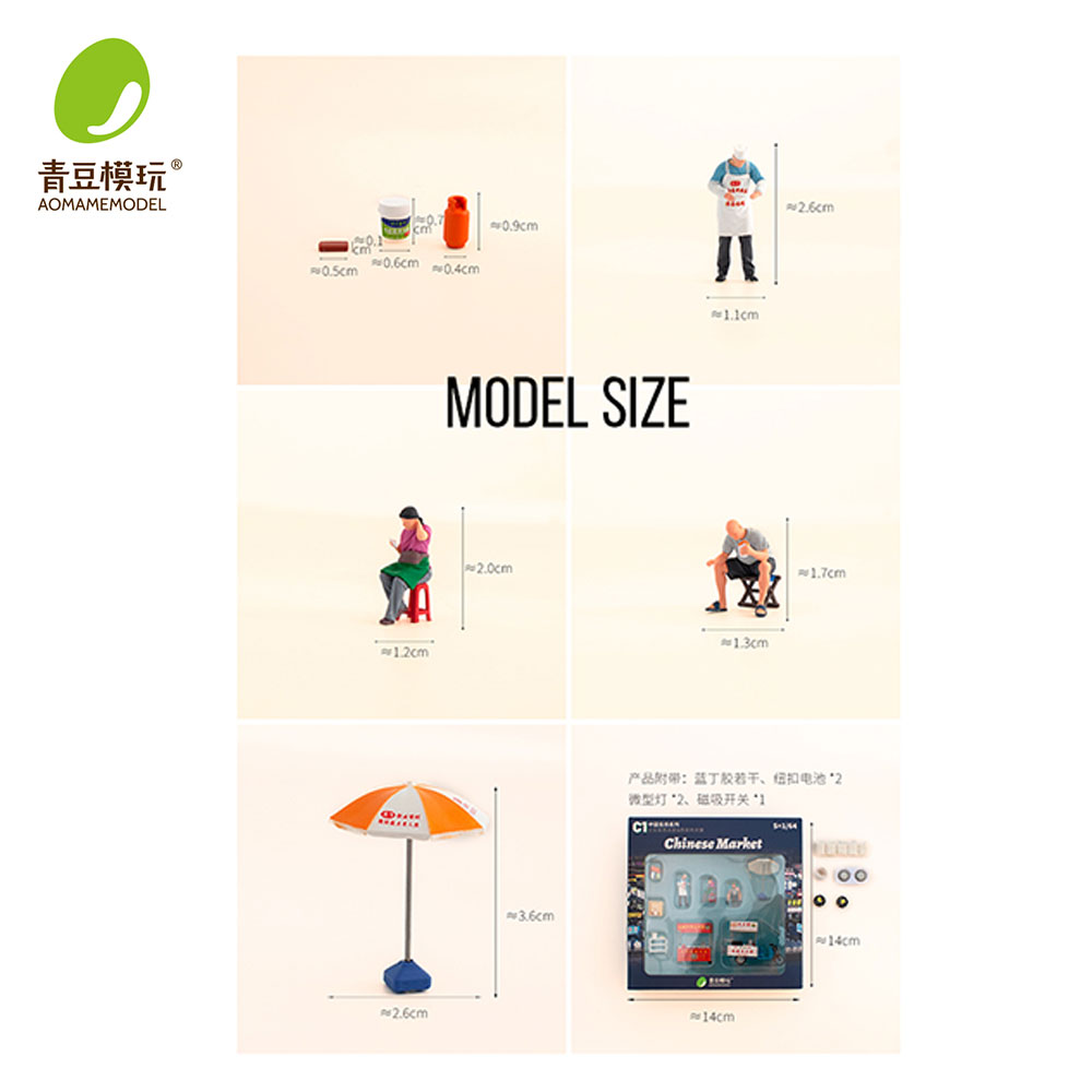1/64 Gece pazarı Model Kiti-Yü - Model Kit Resin incelemesi ve fiyatı