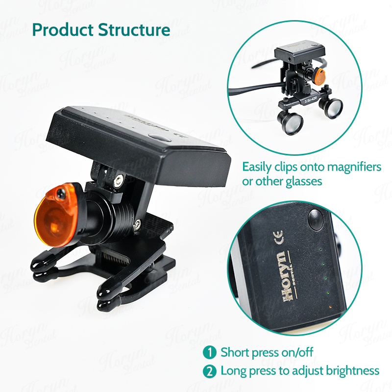 Diş 5W kablosuz LED far klip i - Magnifier With Light incelemesi ve fiyatı