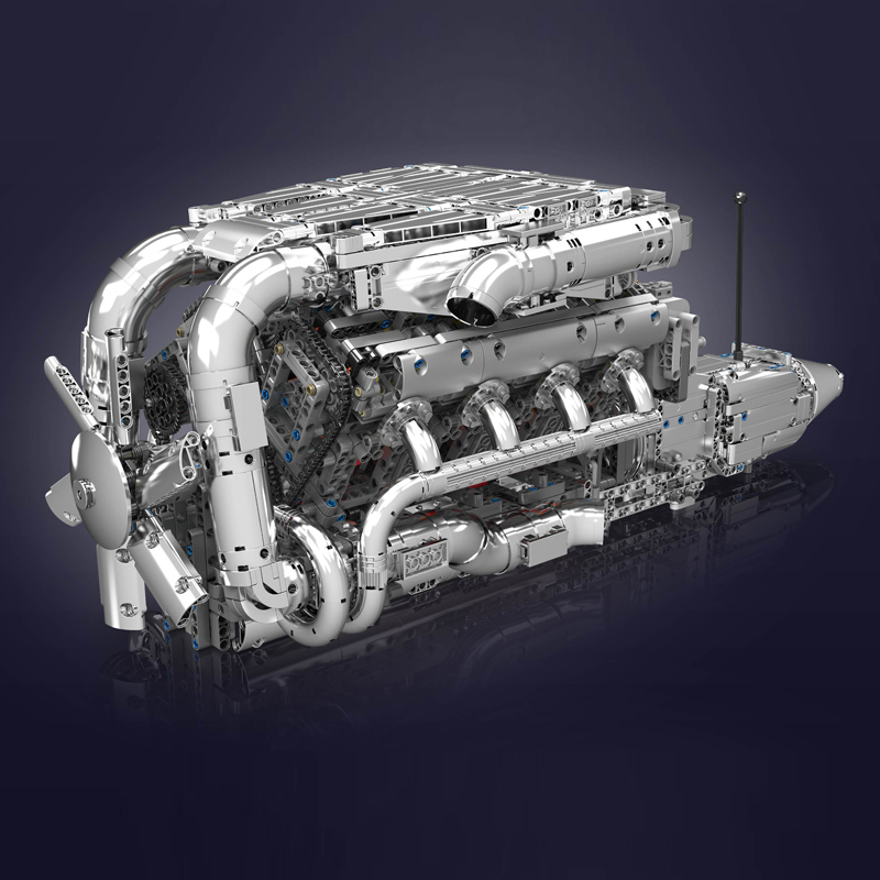 Mould King 10168 V8 Çift Turbo - Model Kit V8 incelemesi ve fiyatı